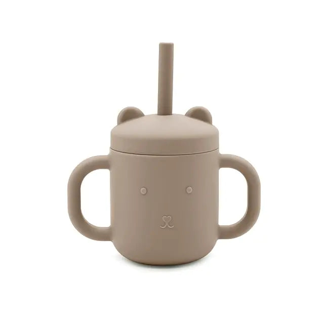 Children Portable Binaural Cup Straw Cup